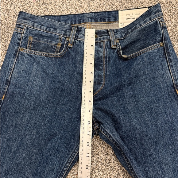 Rag & Bone Standard Issue Slim Dark Wash Classy Versatile Jeans Men’s Size 31 - Picture 12 of 14